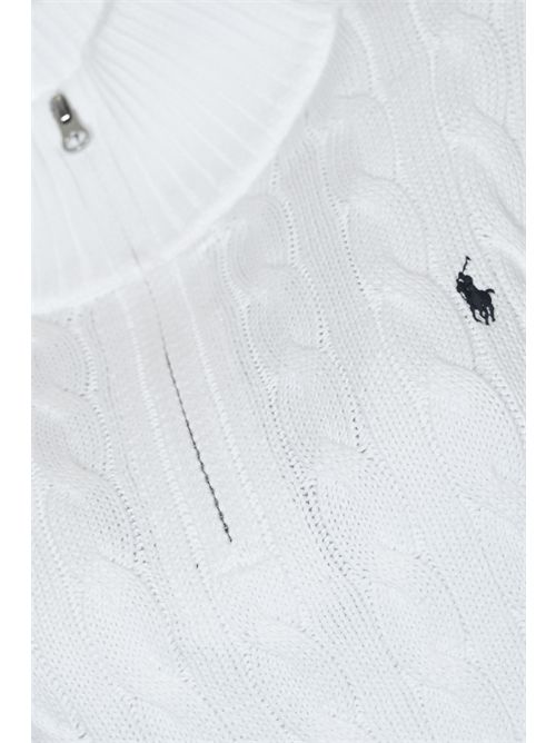 Maglia intrecciata in cotone con zip POLO RALPH LAUREN | 211963467001